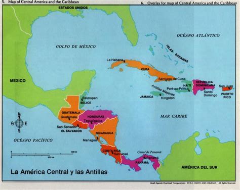 La America Central Y Las Antillas Geografia Pinterest