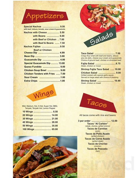 cancun mexican bar  grill menu  waterville maine usa