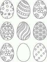 Easter Egg Eggs Coloring Printable Pages Nine Kids Pascua Colorear Colouring Printables Para Huevos Template Clipart Dibujos Cute Coloringhome Actividades sketch template