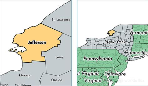 Jefferson County New York Map Of Jefferson County Ny Where Is