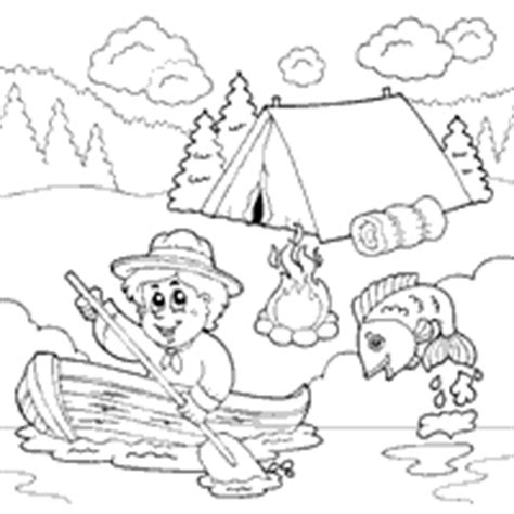 summer camp coloring pages surfnetkids