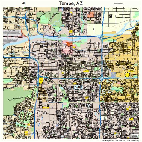 tempe arizona street map