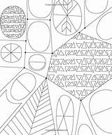 Mid Century Modern Patterns Color Customize Hang Illustrations Original Just Add Coloring sketch template