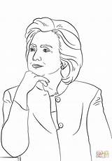 Hillary Clinton Coloring Pages Joe Politicians Biden Printable Drawing Colouring sketch template