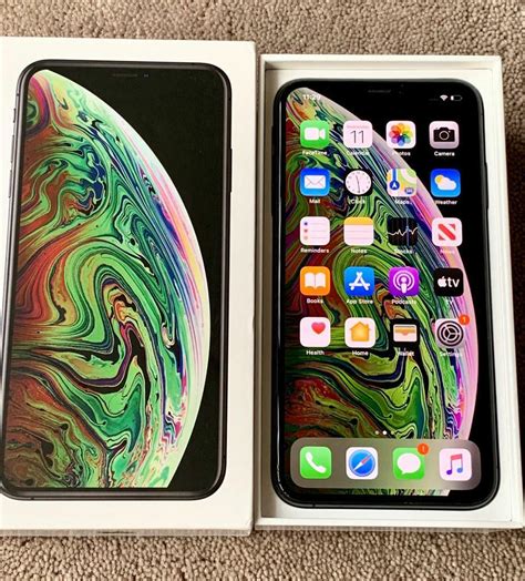 iphone xs max gb space grey factory unlocked boxed  pristine