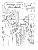 Polar Express Coloring Pages Kids Sheets Train Christmas Printable Worksheets Sheet Coloring4free Color Template Pdf Print Activities Vbs Craft Winter sketch template