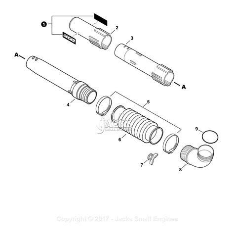 echo pb  sn p p parts diagram  blower tubes