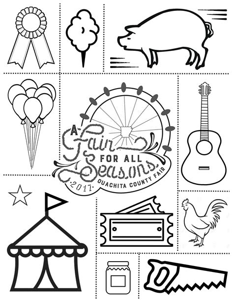 county fair coloring pages  getdrawings
