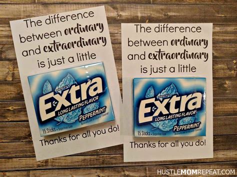 printable extra gum teacher appreciation