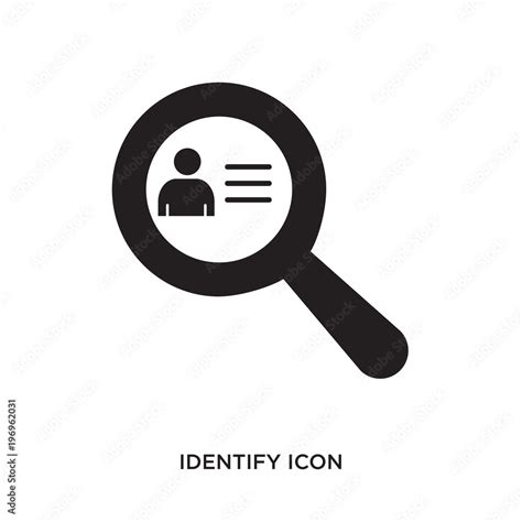 identify icon stock vector adobe stock