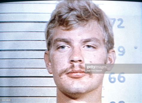 Serial Killer Jeffrey Dahmer Shown In A Police Mug Shot From His 1982