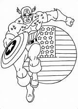 Captain America Kids Coloring Pages Fun sketch template