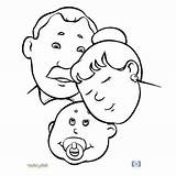 Colorear Para Familia Dibujos La Familias Pintar Family Una Dia Unida Coloring Niños El Together Pages Día Que Abuelos Internacional sketch template