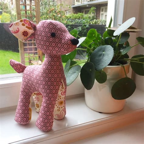 stuffed deer sewing pattern sew plush toy stuffed animal pattern