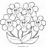 Coloring Happy Pages May Flower Flowers Daisy Clipart Simple Printable Color Getdrawings Getcolorings Kids Gerbera Clipground Print Daisies Drawing Colorings sketch template