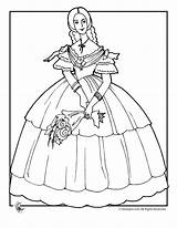 Coloring Victorian Pages Doll Old Young Dress Girls Civil War Woman Dolls Hoop Print Women Edwardian Skirted Flowers Paper Activities sketch template