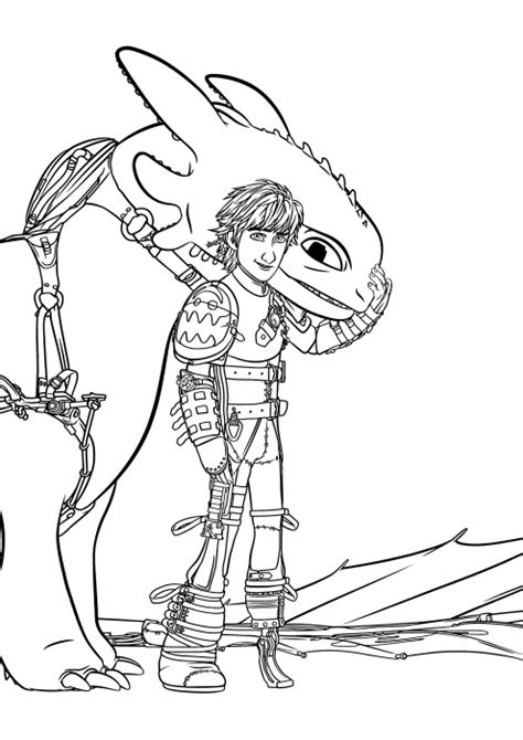 hiccup  toothless coloring pages   train  dragon