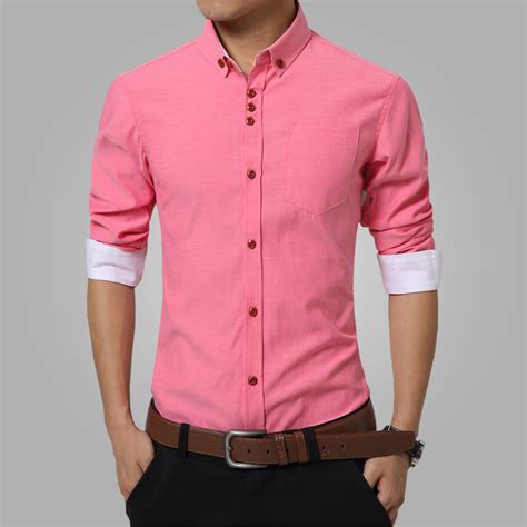 mens dress shirts cotton solid casual shirt lalbugcom