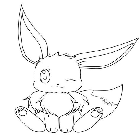 eevee coloring pages printable  pokemon coloring pages