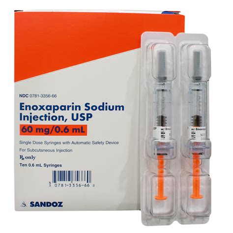 enoxaparin syringe markings