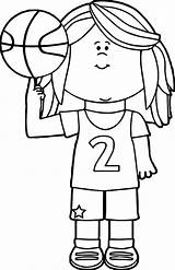 Basketball Coloring Pages Girl Player Curry Printable Stephen Court Color Getcolorings Template sketch template