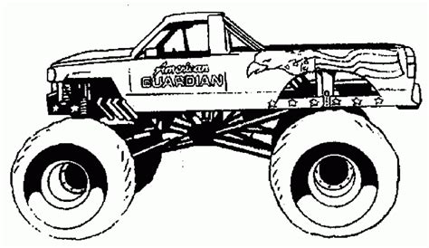 monster jam coloring page coloring home