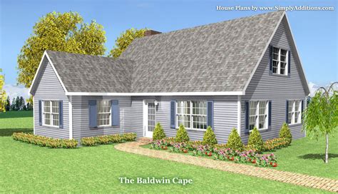 baldwin modular cape house plans master suite addition home additions cape house plans
