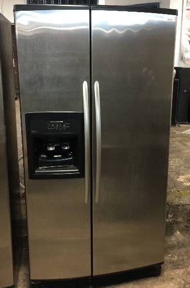 kitchenaid superba  cu ft side  side stainless refrigerator holiday appliances sale