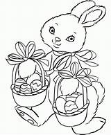 Easter Bunny Coloring Pages Printable Print Eggs Basket Kids Colouring Color Rim Pacific Happy Printables Bunnies Rabbit Sheets Baskets Cute sketch template