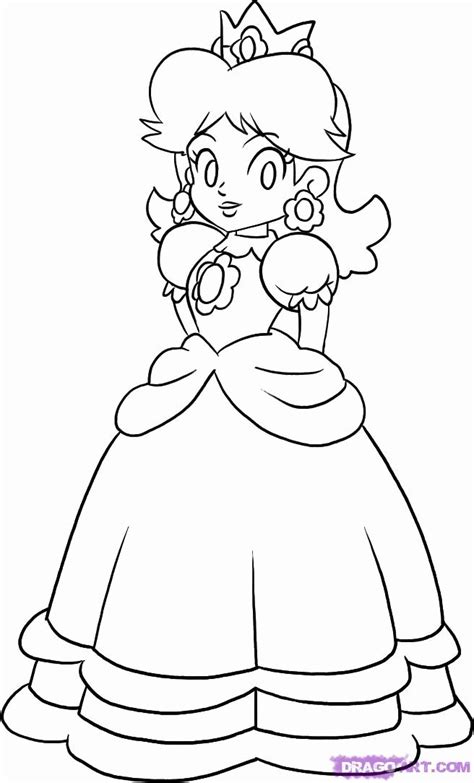 princess daisy coloring page coloring home