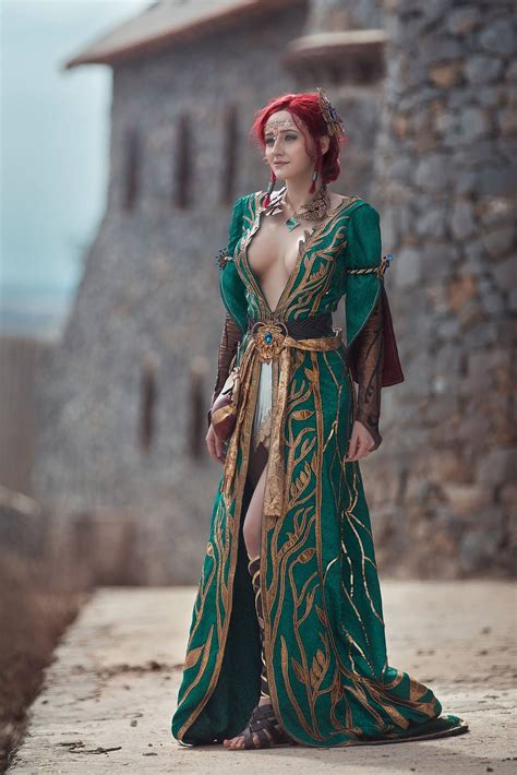 amazing triss merigold alternative costume cosplay by russian beauty