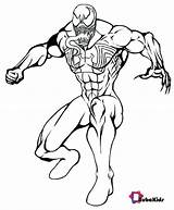 Venom Coloring Dibujos Spider Bubakids Luchando Bestof Carnage Colorare Avengers Gratuit Disegni Imprimé sketch template