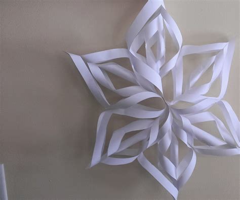Paper Snowflake 8 Steps Instructables