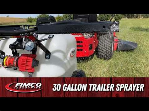 fimco  gallon trailer sprayer  gpm  nozzle youtube