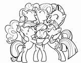 Pony Coloring Little Pages Girls Print sketch template