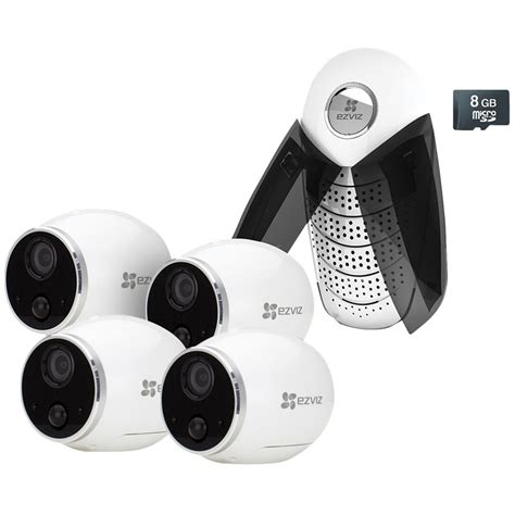 buy ezviz  channel  camera indooroutdoor wireless p dvr surveillance system black