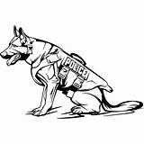 Police Dog Drawing German Shepherd Clipartmag sketch template