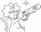 Maggie Recortar Pegar Simpsons Agencia sketch template