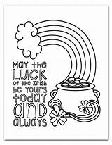 Coloring Patricks St Pages Patrick Printable Lucky Saint Charms Drawing Sheets Sheet Print Template Color Irish Kids Getdrawings Mopping Should sketch template