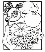 Frutta Verdura Bestcoloringpagesforkids Disegno Hrana Nome Colorare sketch template