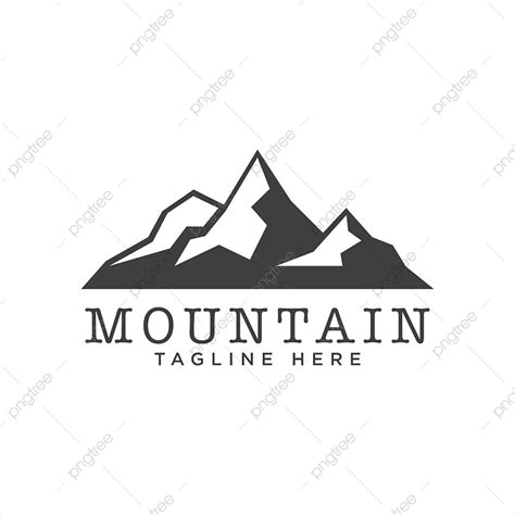 gambar templat desain vektor logo puncak gunung  latar belakang putih latar belakang