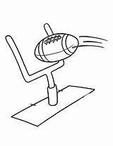 Football Coloring Pages Goal Color Superbowl Trophy Kids Bowl Template Clipart Super Clip Sheets Signs Auburn Razorback Coloringme Posters Jersey sketch template
