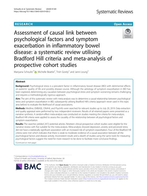 assessment  causal link  psychological factors  symptom exacerbation