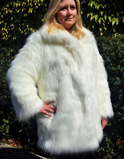 polar bear faux fur coat faux fur throws fabric and fashion