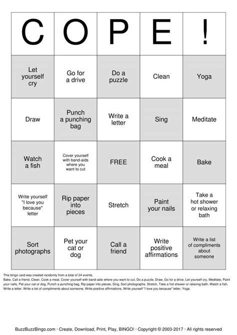 search results for “coping skills bingo” calendar 2015