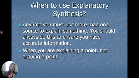 explanatory synthesis youtube