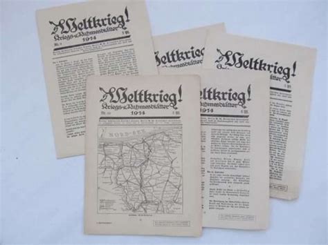 original ww  german newspapers  ephemera