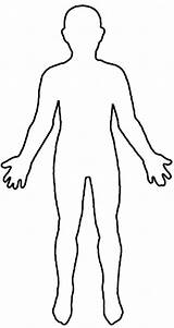 Body Human Outline Template Printable Person sketch template