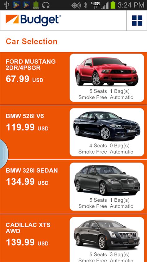 budget car rental android apps  google play