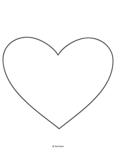 blank heart shape coloring pages crafty printables print color fun